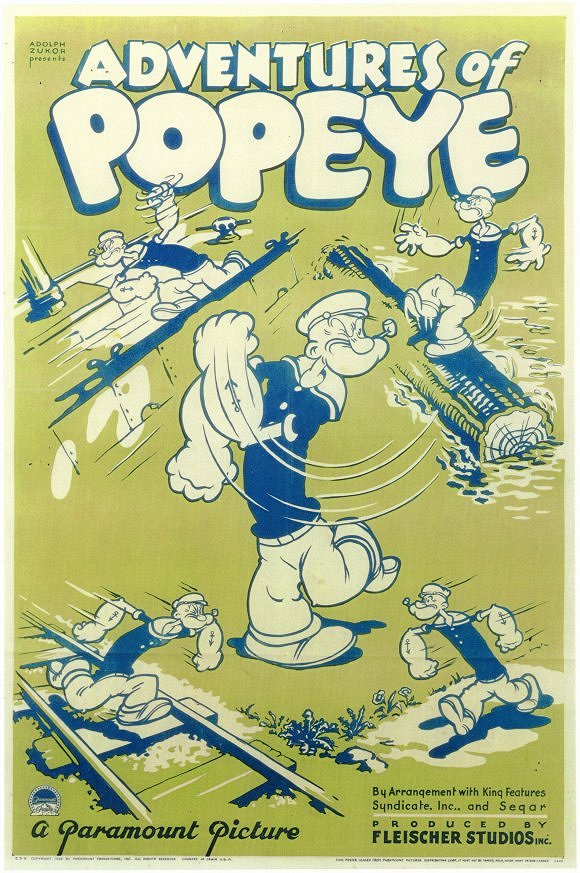 Adventures of Popeye - Affiches