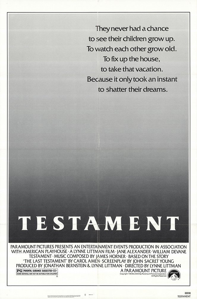Testament - Plagáty
