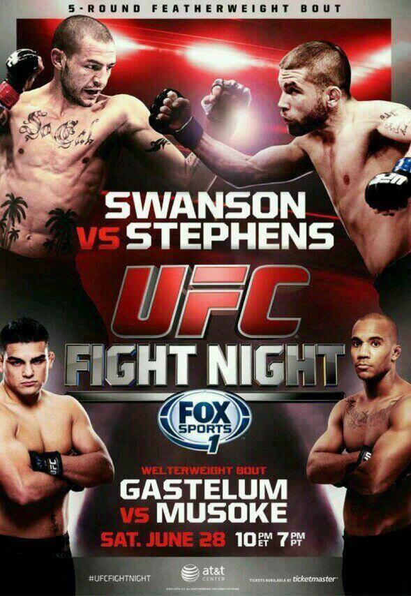 UFC Fight Night: Swanson vs. Stephens - Plakáty