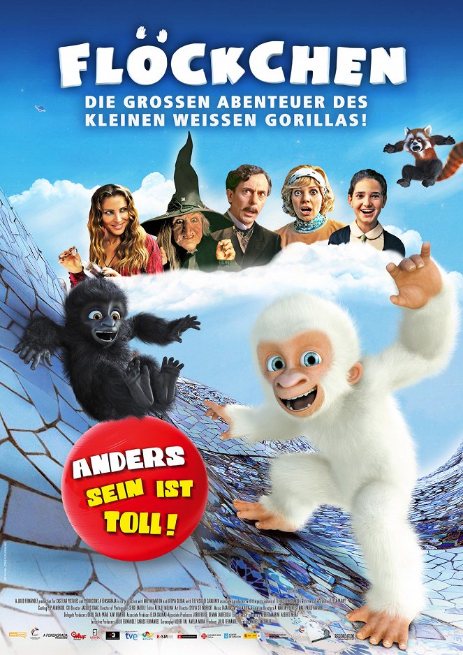 Flöckchen - Die großen Abenteuer des kleinen weißen Gorillas! - Plakate