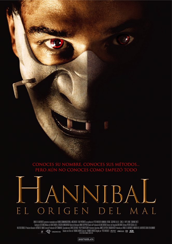 Hannibal, el origen del mal - Carteles