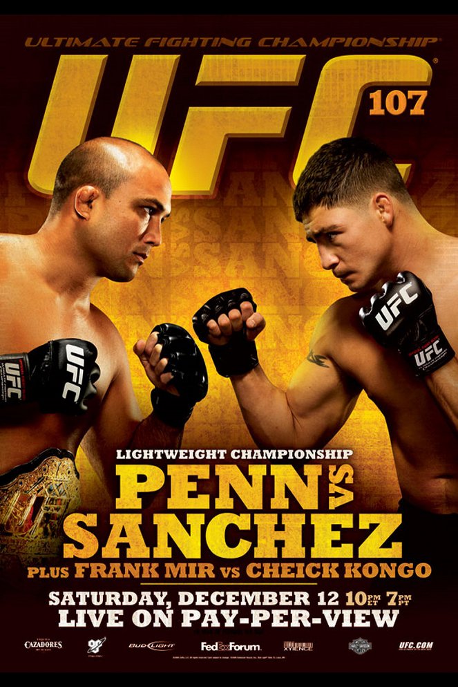 UFC 107: Penn vs. Sanchez - Plagáty