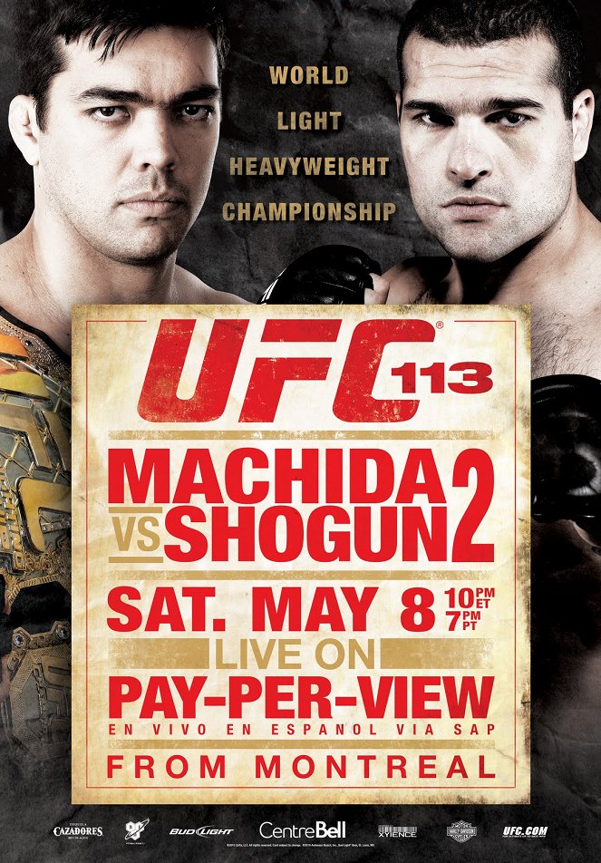 UFC 113: Machida vs. Shogun 2 - Carteles