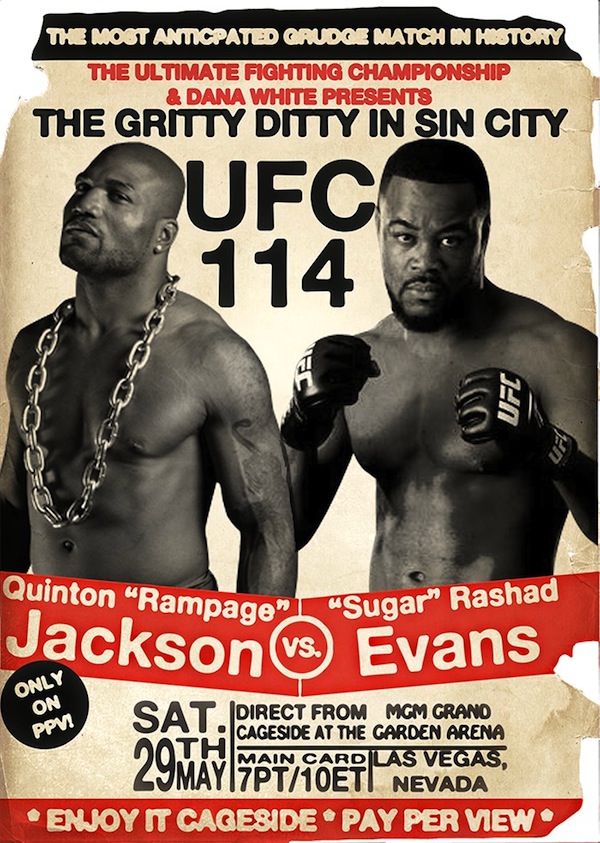 UFC 114: Rampage vs. Evans - Posters