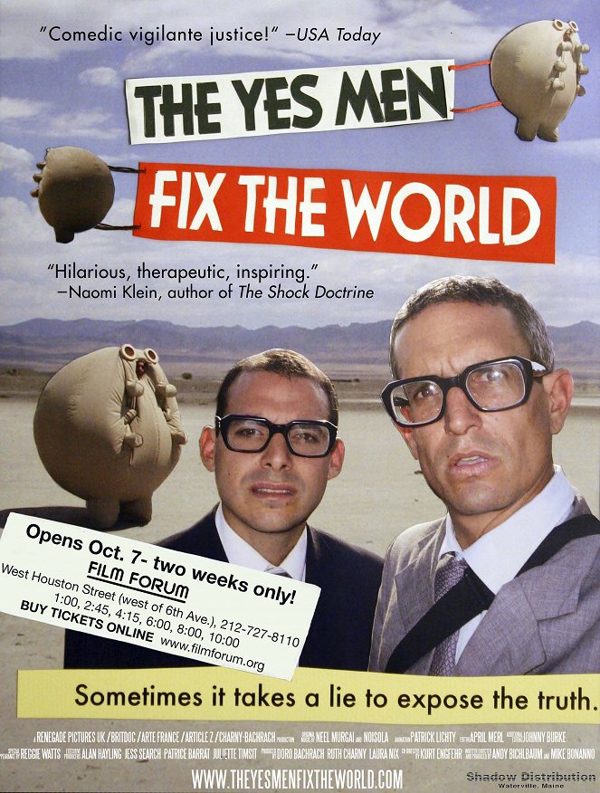 The Yes Men Fix the World - Cartazes
