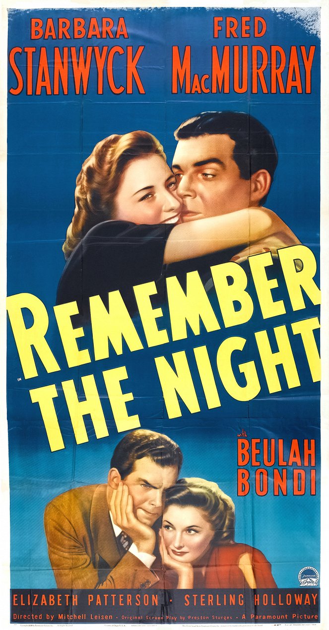 Remember the Night - Posters