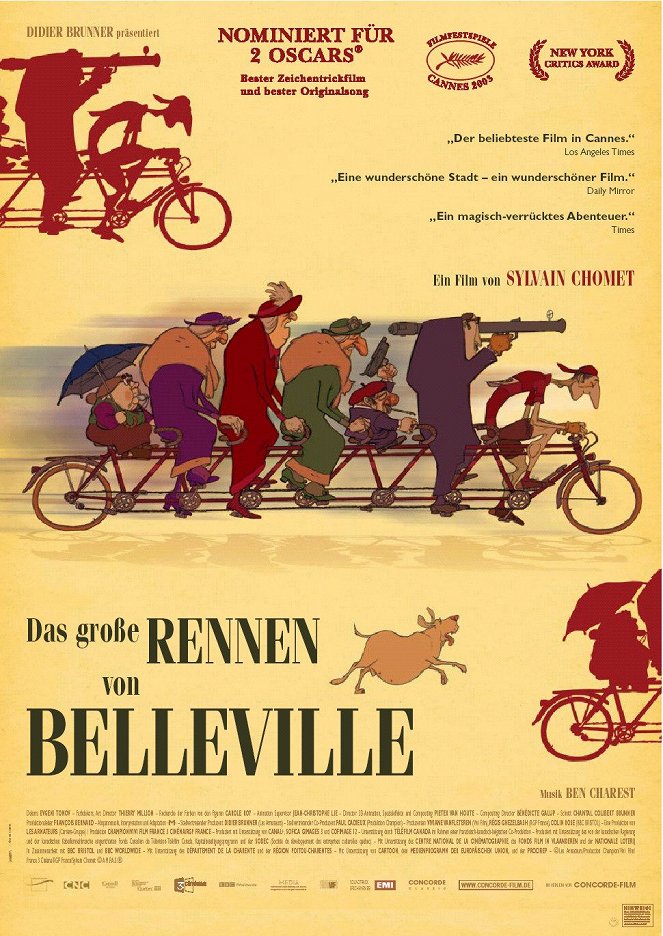 Belleville randevú - Plakátok