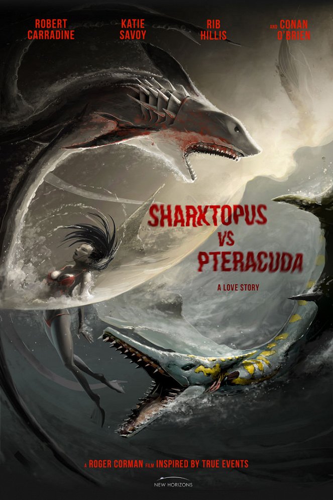 Sharktopus vs. Pteracuda: Kampf der Urzeitgiganten - Plakate