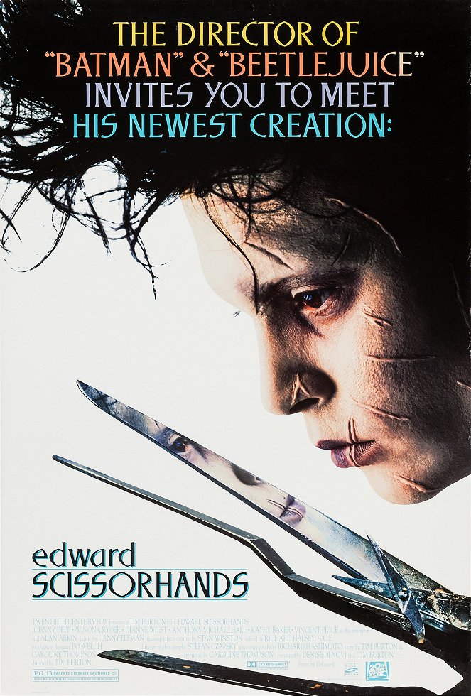 Nožnicovoruký Edward - Plagáty