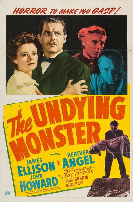 The Undying Monster - Posters