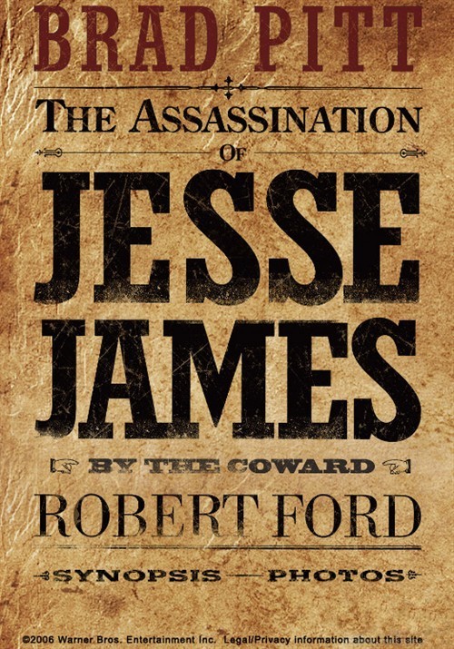 Jesse Jamesin salamurha pelkuri Robert Fordin toimesta - Julisteet