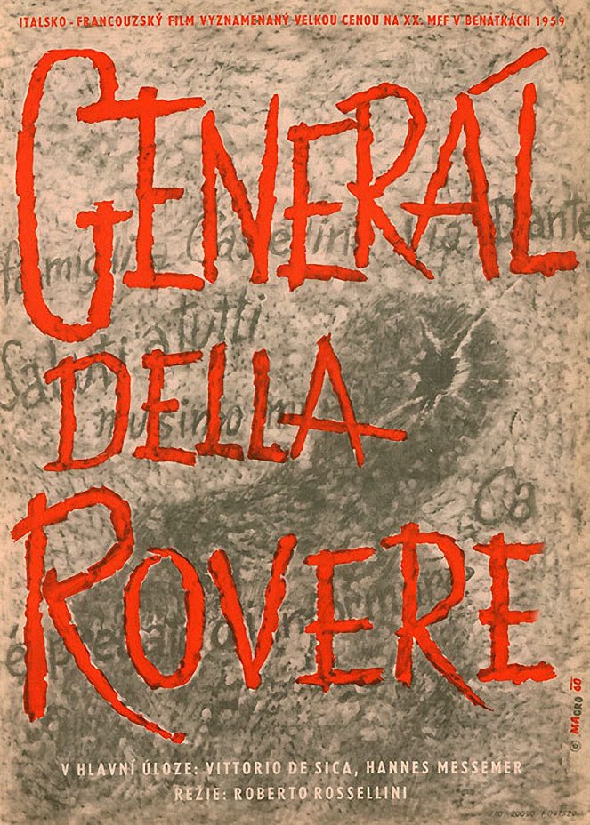 Generál della Rovere - Plakáty