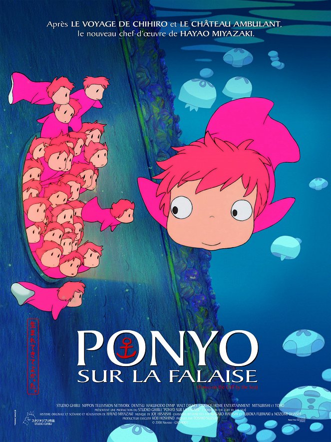 Ponyo sur la falaise - Affiches
