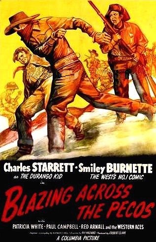 Blazing Across the Pecos - Affiches