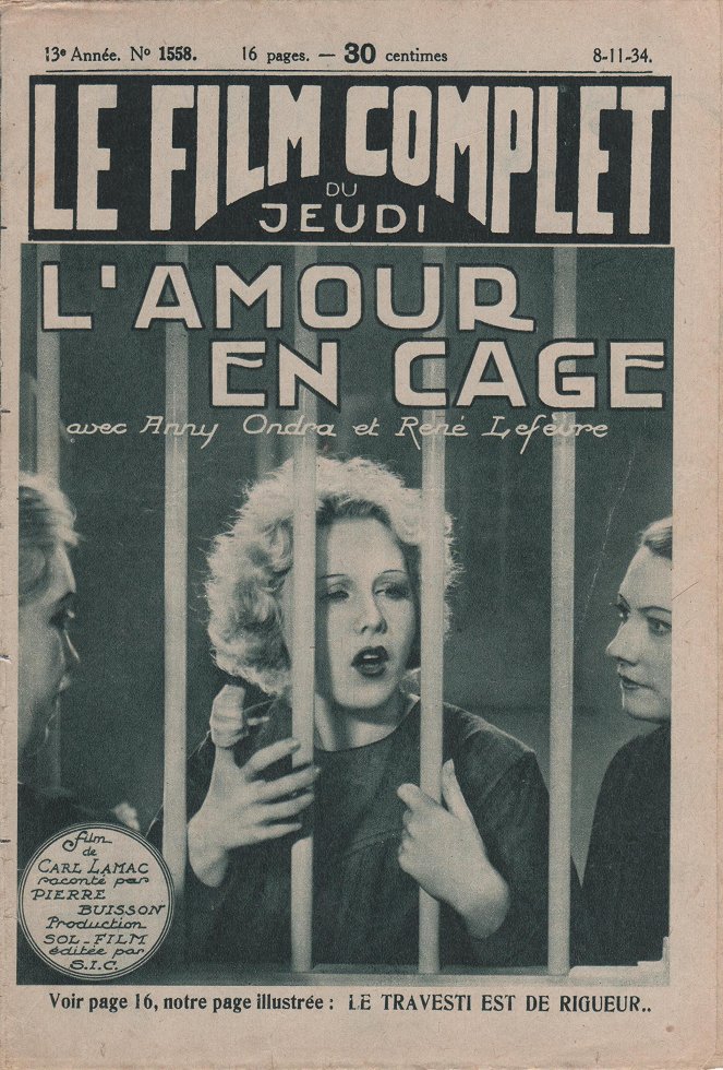 L'Amour en cage - Affiches