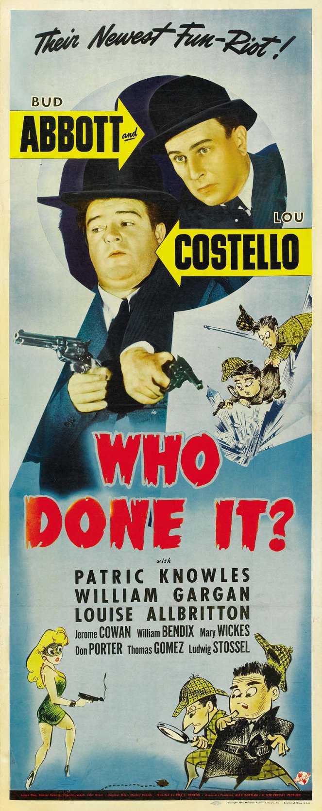 Abbott i Costello - Kto to zrobił? - Plakaty