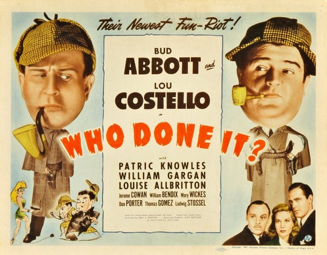 Abbott i Costello - Kto to zrobił? - Plakaty