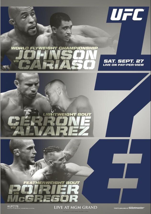 UFC 178: Johnson vs. Cariaso - Cartazes
