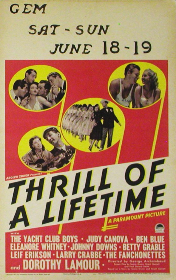 Thrill of a Lifetime - Affiches