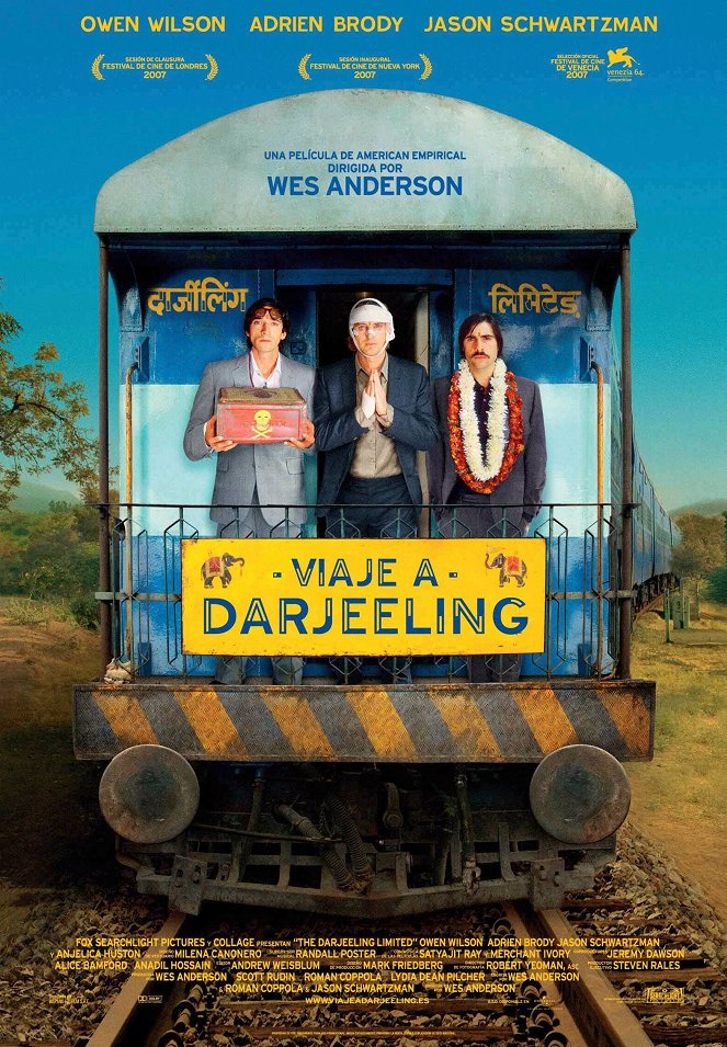 Viaje a Darjeeling - Carteles