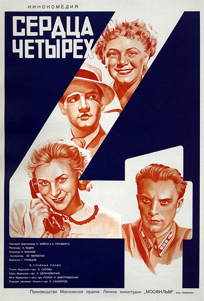 Serdca četyrjoch - Posters