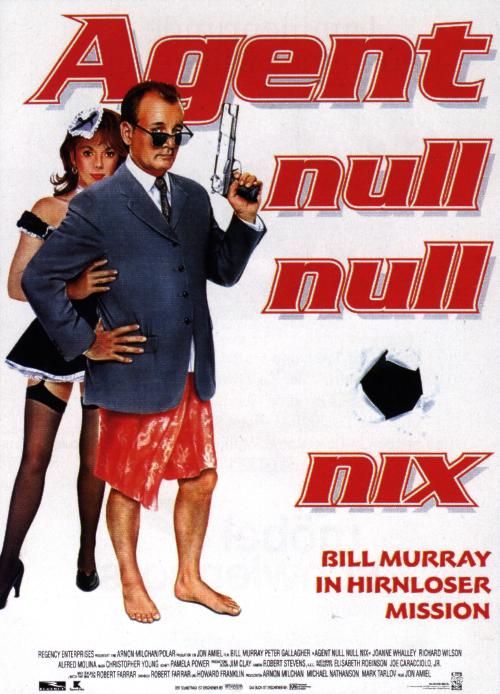 Agent Null Null Nix - Bill Murray in Hirnloser Mission - Plakate