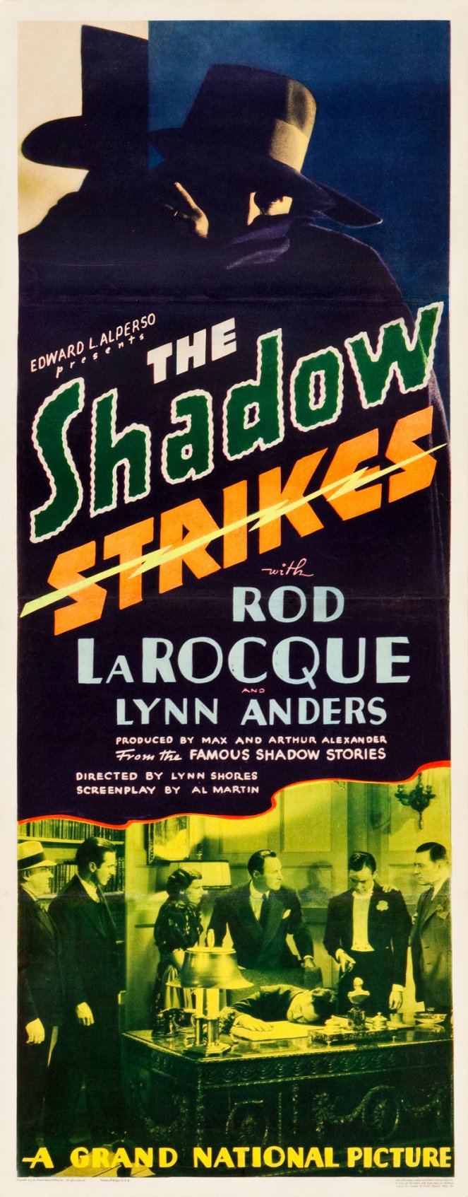 The Shadow Strikes - Affiches