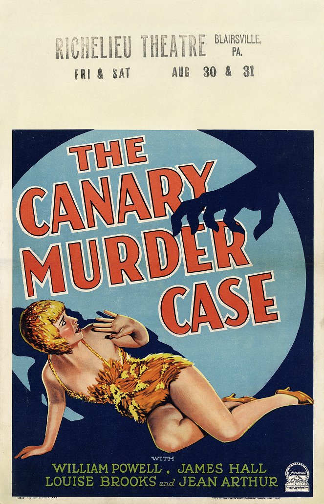 The Canary Murder Case - Plakate