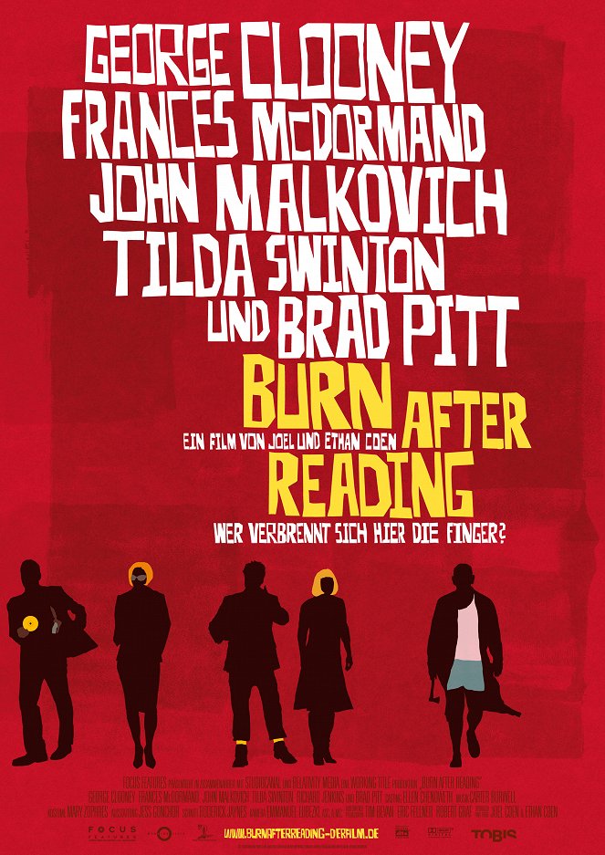 Burn after reading - Wer verbrennt sich hier die Finger? - Plakate