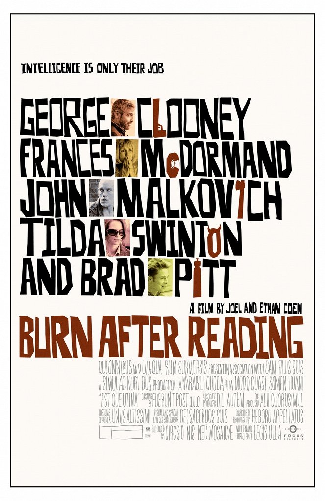 Burn After Reading - Julisteet