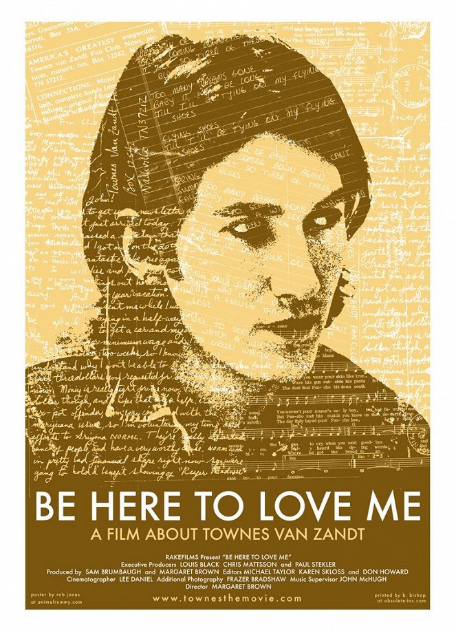 Be Here to Love Me: A Film About Townes Van Zandt - Julisteet