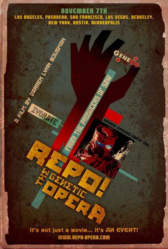 Repo - The Genetic Opera - Affiches