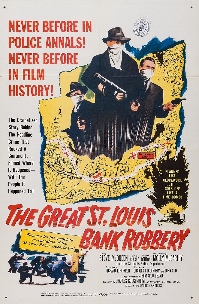 The Great St. Louis Bank Robbery - Plakátok