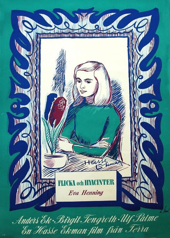 Flicka och hyacinter - Posters