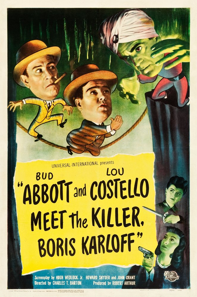 Abbott and Costello Meet the Killer, Boris Karloff - Affiches