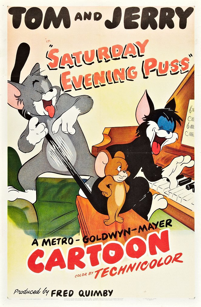 Tom and Jerry - Saturday Evening Puss - Julisteet