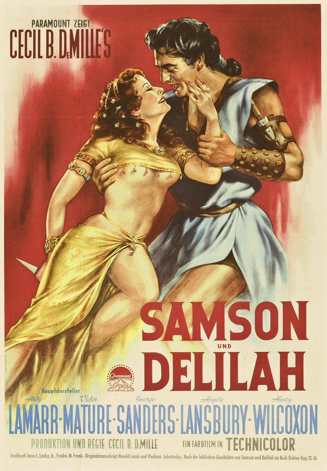 Samson und Delilah - Plakate