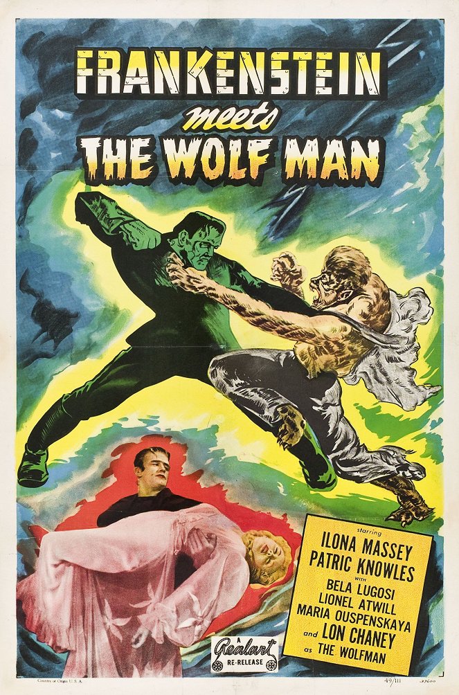 Frankenstein trifft den Wolfsmenschen - Plakate