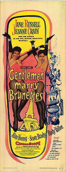 Gentlemen Marry Brunettes - Cartazes
