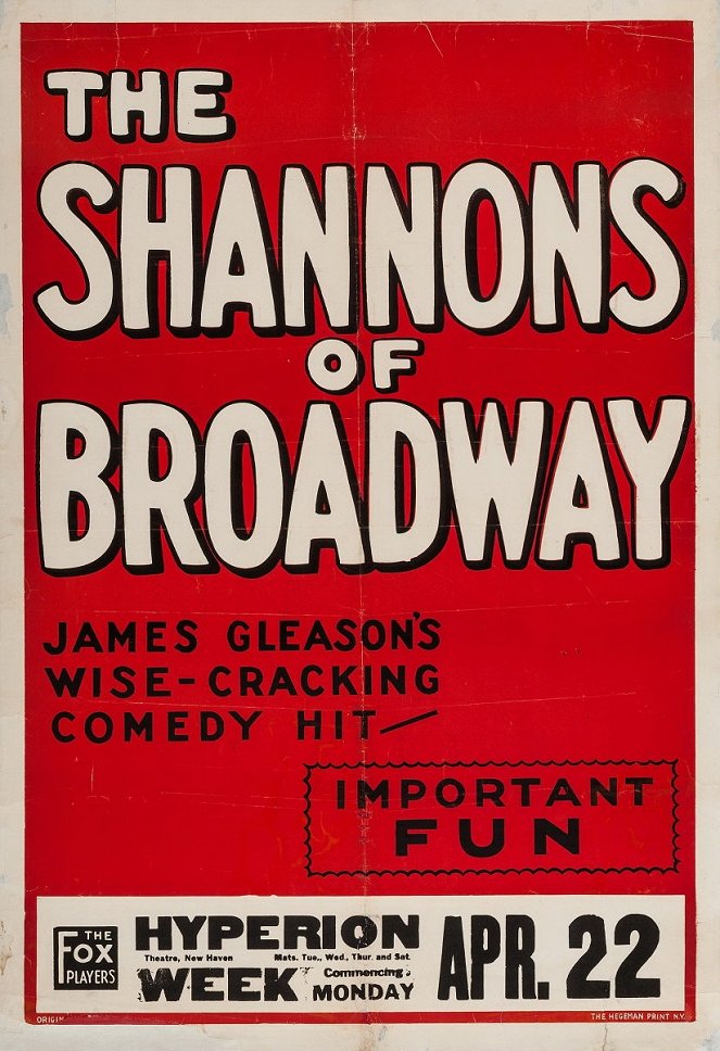 The Shannons of Broadway - Plakaty