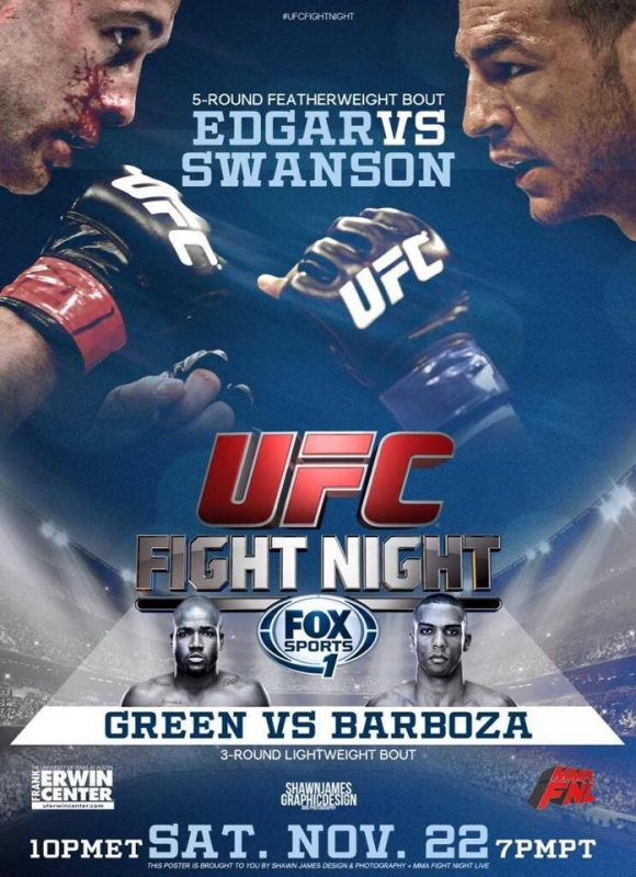 UFC Fight Night: Edgar vs. Swanson - Plakate