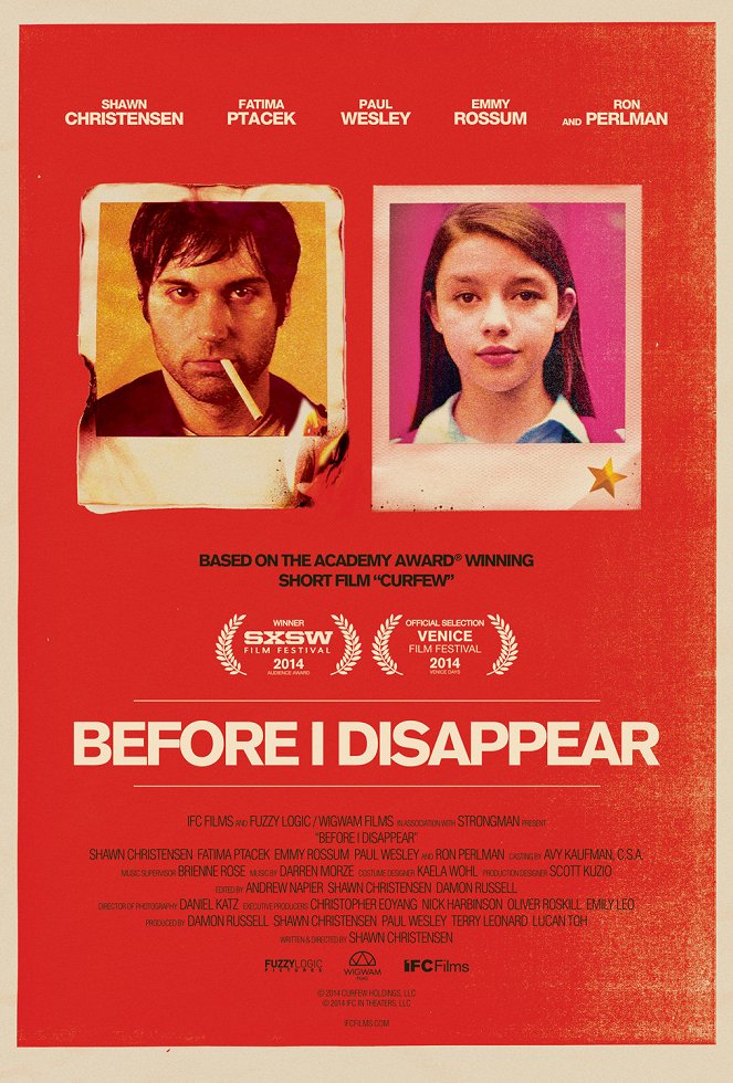 Before I Disappear - Plakátok