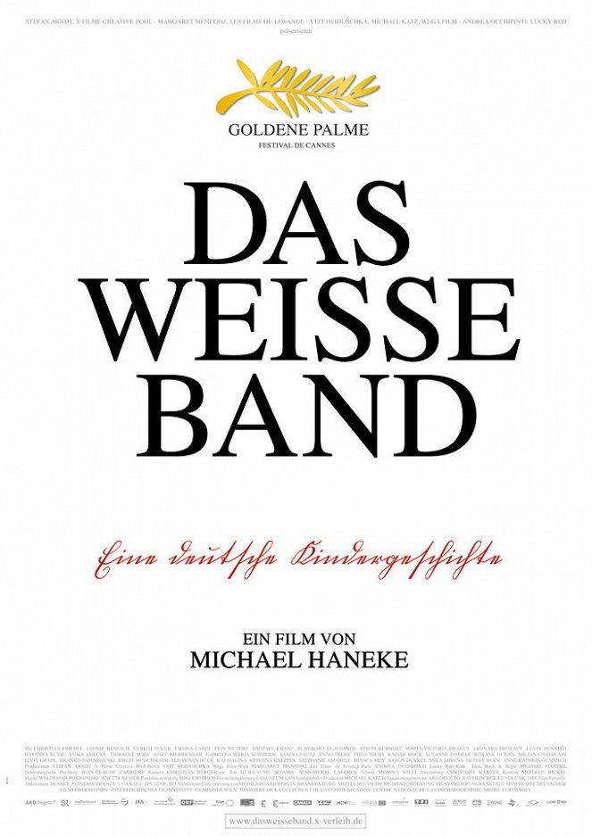 Das Weiße Band - Eine deutsche Kindergeschichte - Plakate
