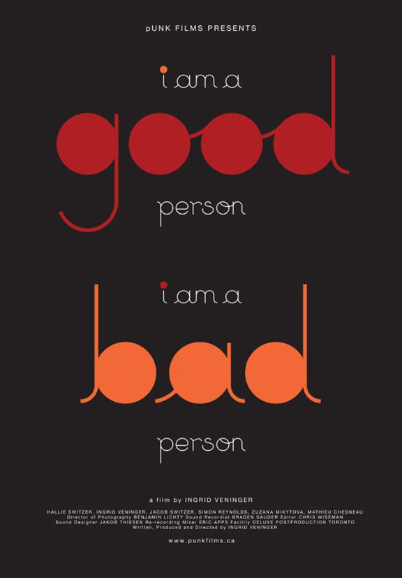 i am a good person/i am a bad person - Cartazes