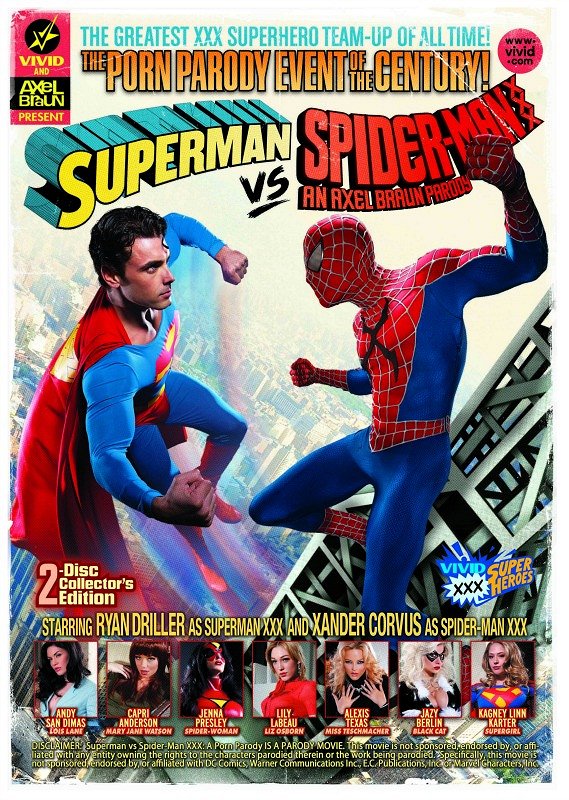 Superman vs. Spider-Man XXX: An Axel Braun Parody - Plakáty