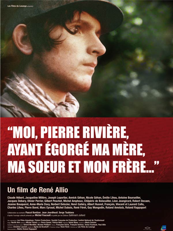 Ich, Pierre Riviere, der ich meine Mutter, meine Schwester und meinen Bruder getötet habe - Plakate