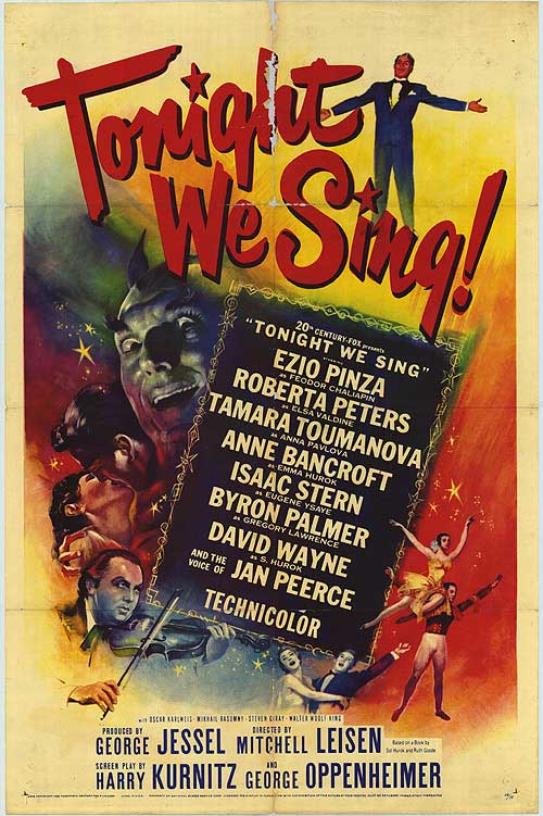 Tonight We Sing - Posters