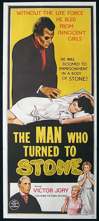 The Man Who Turned to Stone - Plakáty