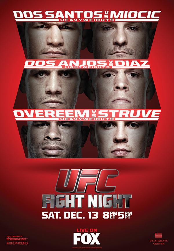 UFC on Fox: dos Santos vs. Miocic - Plakáty