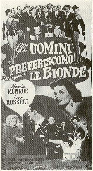 Les Hommes préfèrent les blondes - Affiches